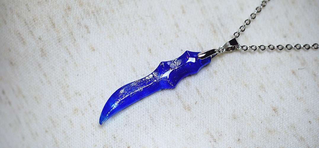 Sword of fang ～ Blue wave ～ ラフォルム ガラスジュエリー ガラスアクセサリー