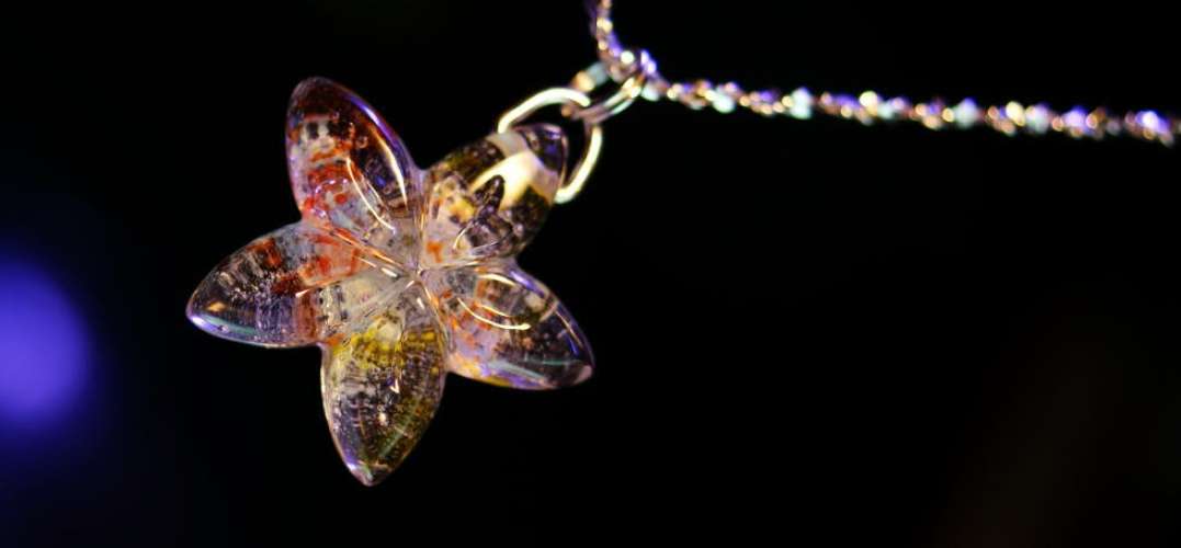 ～ 夢の花 / ネックレス ～ ラフォルム ガラスジュエリー ガラスアクセサリー