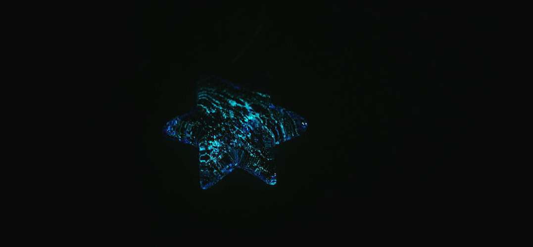 Blue Hexagram ラフォルム ガラスジュエリー ガラスアクセサリー