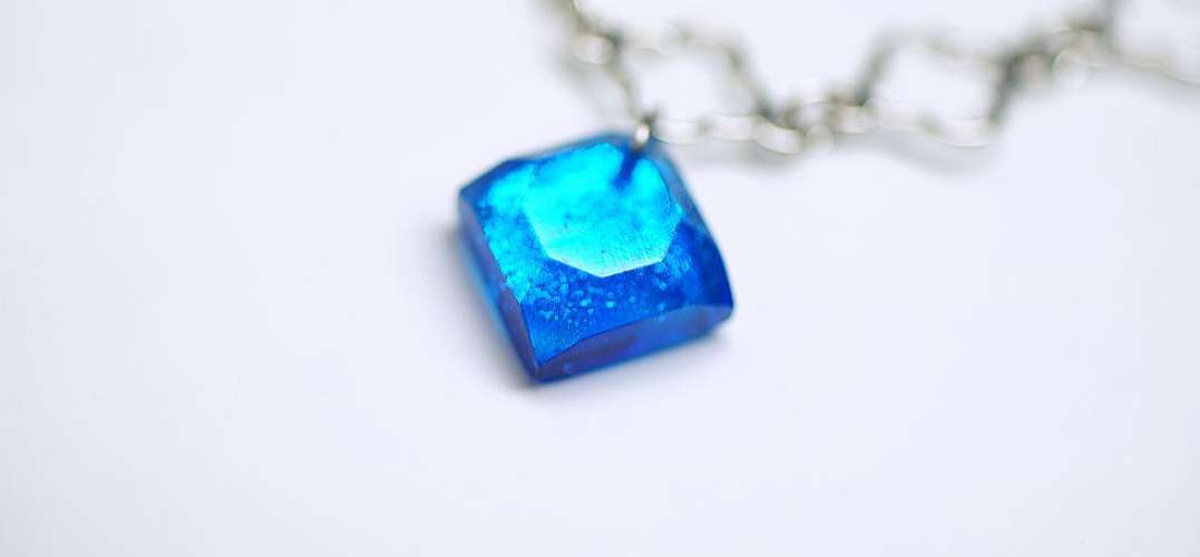 Island blue jewel ラフォルム ガラスジュエリー ガラスアクセサリー