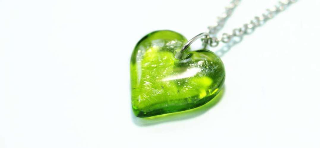 Pure green love ラフォルム ガラスジュエリー ガラスアクセサリー