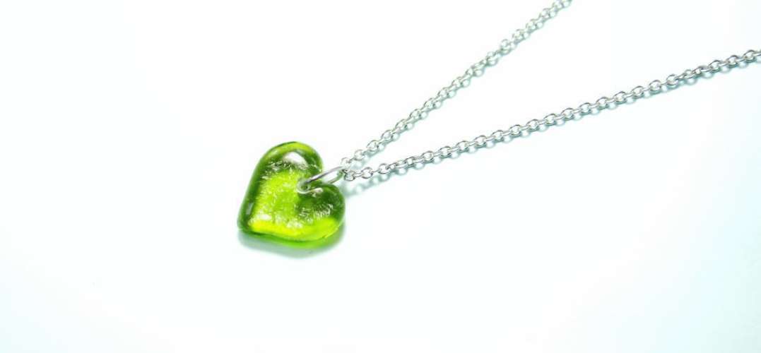 Pure green love ラフォルム ガラスジュエリー ガラスアクセサリー