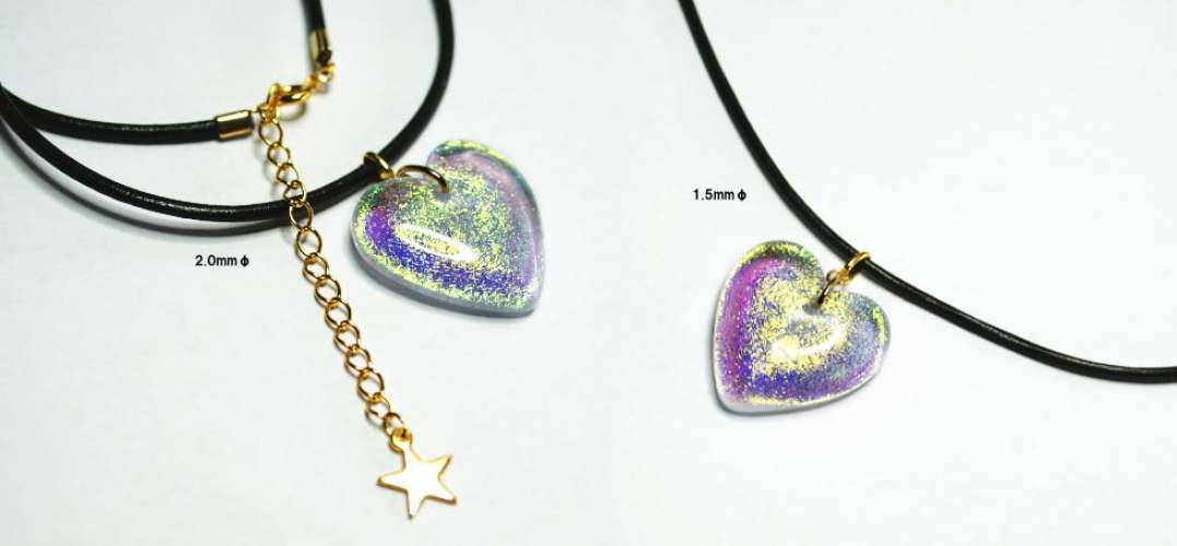 Dichroic heart ラフォルム ガラスジュエリー ガラスアクセサリー