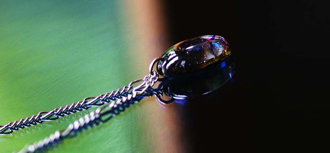 Aquamarine drop ラフォルム ガラスジュエリー ガラスアクセサリー