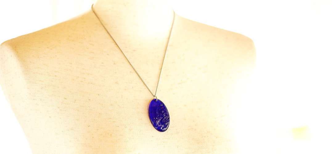 Oval galaxy ラフォルム ガラスジュエリー ガラスアクセサリー