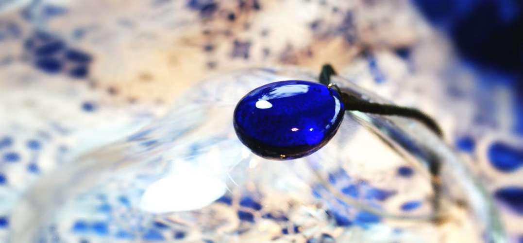 Blue Drop ～ 深海の輝石 ～ ラフォルム ガラスジュエリー ガラスアクセサリー