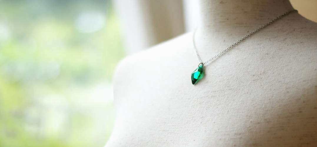 Icy emerald ラフォルム ガラスジュエリー ガラスアクセサリー