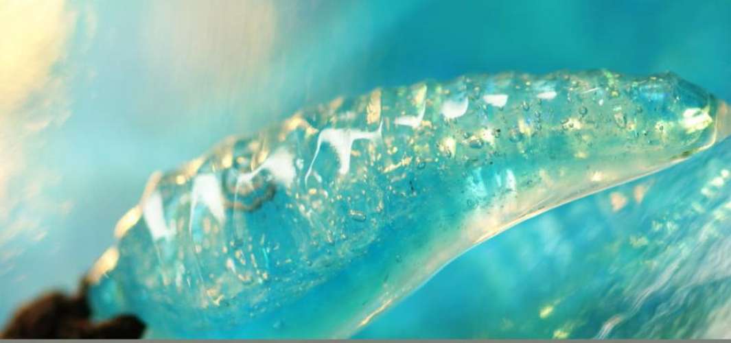 Aqua fang ～ カリブの海に抱かれて  ～ ラフォルム ガラスジュエリー ガラスアクセサリー