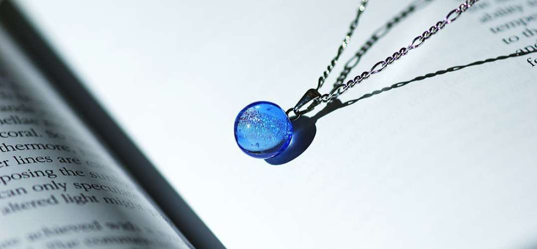 Dichroic water planet ラフォルム ガラスジュエリー ガラスアクセサリー