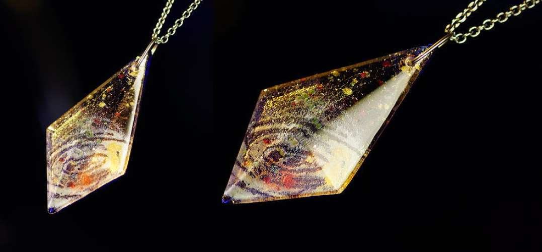 銀河百花繚乱 ～ 金襴の宙 ～ ラフォルム ガラスジュエリー ガラスアクセサリー