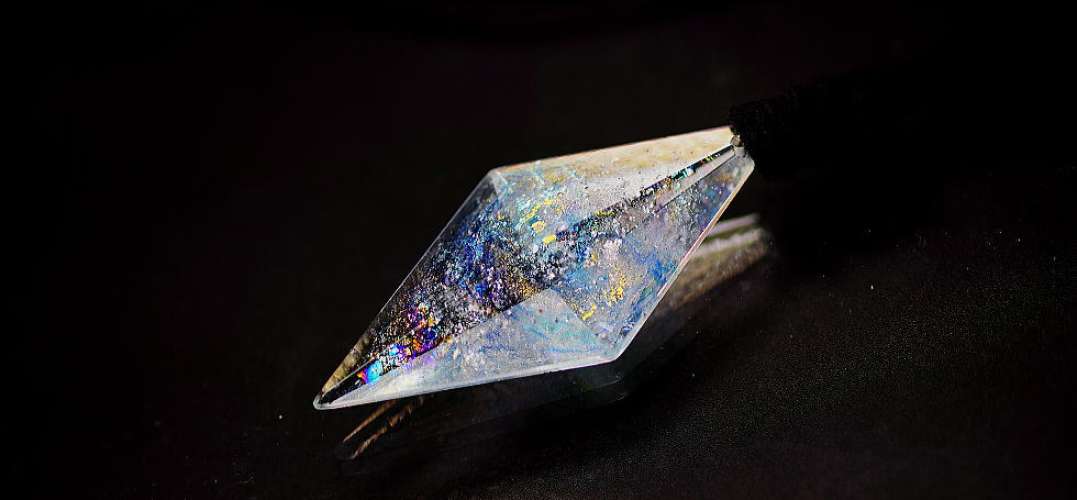 Dreamblue ～ Crystal galaxy ～ ラフォルム ガラスジュエリー ガラスアクセサリー