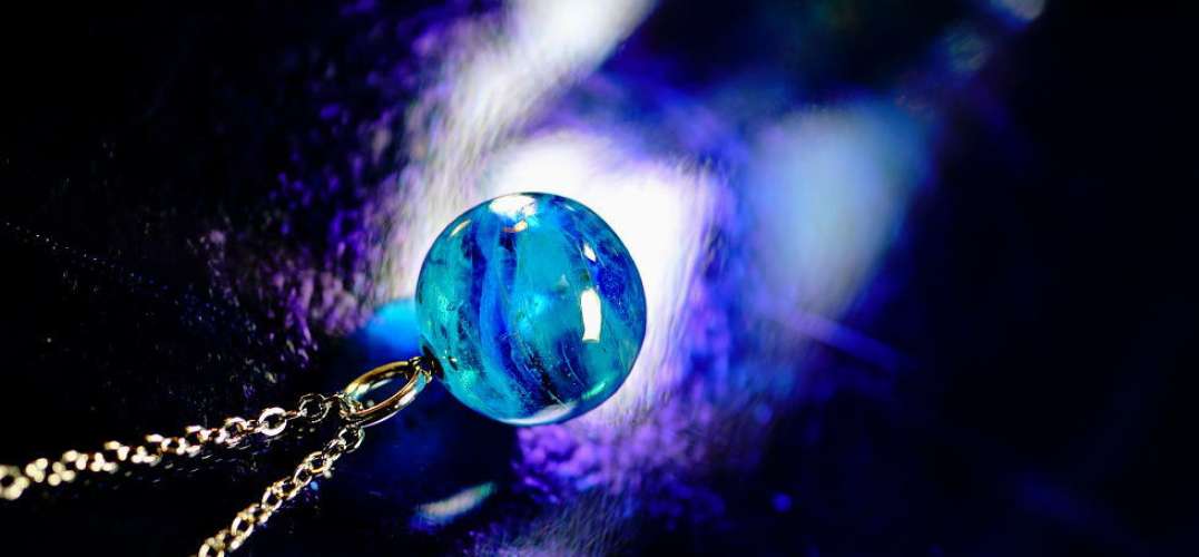 Blue marble sphere