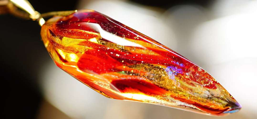 FLAME ICE FANG ラフォルム ガラスジュエリー ガラスアクセサリー