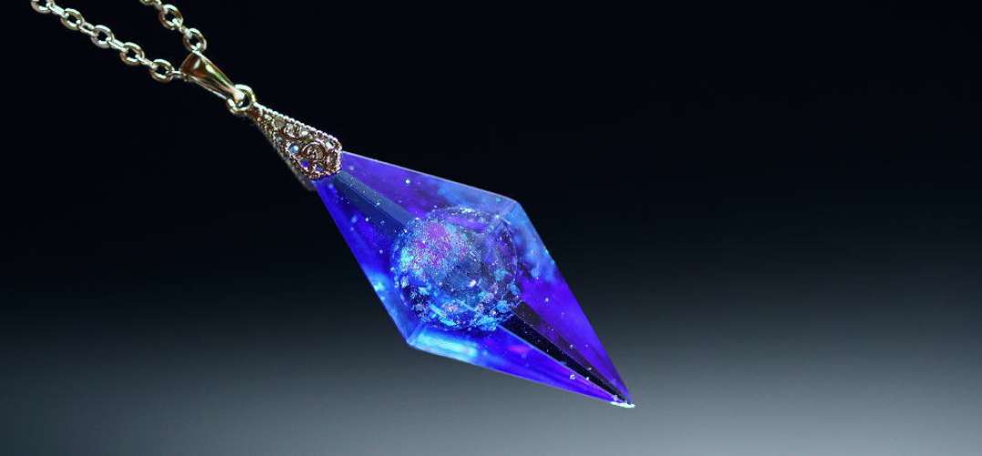 Dreamblue ～ Dichroic Earth ～ ラフォルム ガラスジュエリー ガラスアクセサリー