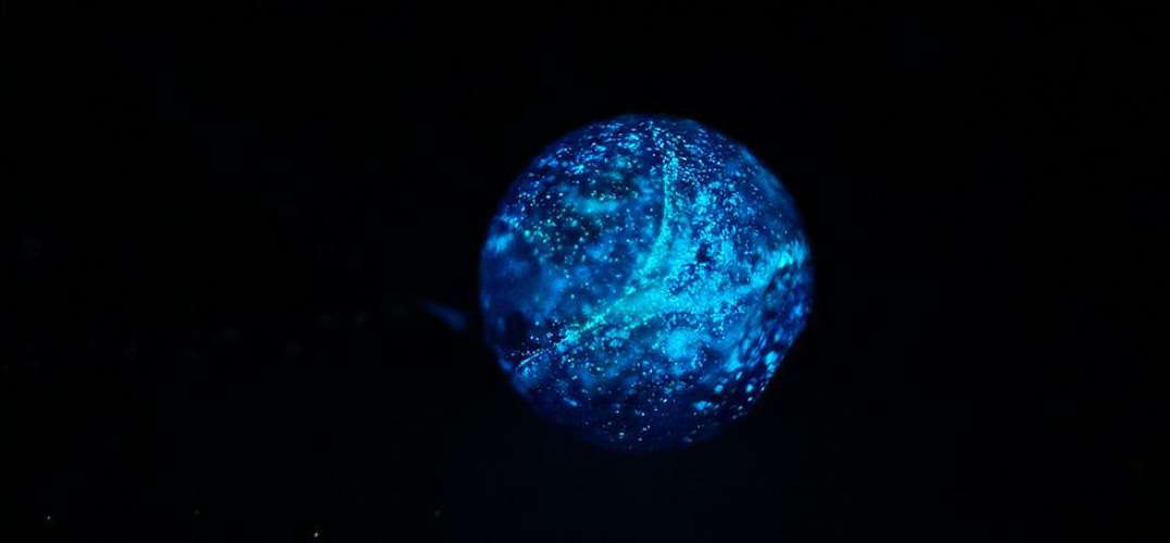 Dichroic sparkling planet ラフォルム ガラスジュエリー ガラスアクセサリー