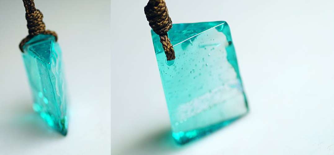 Aqua fragment ラフォルム ガラスジュエリー ガラスアクセサリー