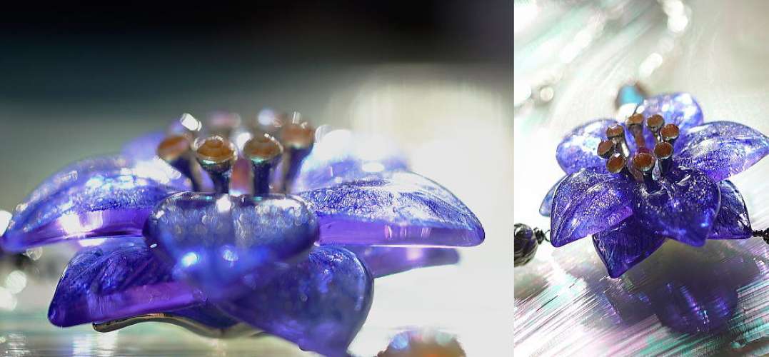 Antique mystic flower ラフォルム ガラスジュエリー ガラスアクセサリー
