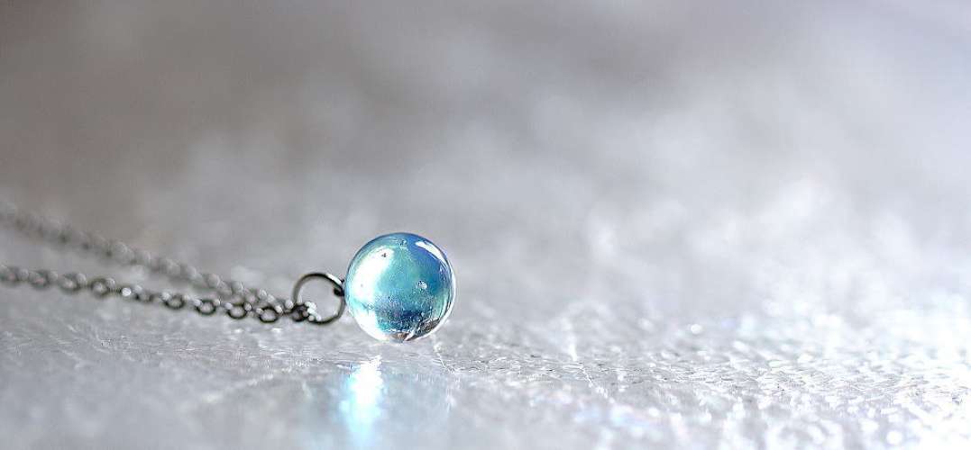 Refreshing aqua planet ラフォルム ガラスジュエリー ガラスアクセサリー