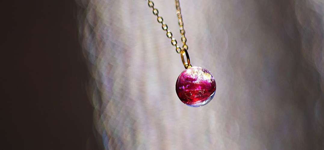 Ruby passion planet ラフォルム ガラスジュエリー ガラスアクセサリー