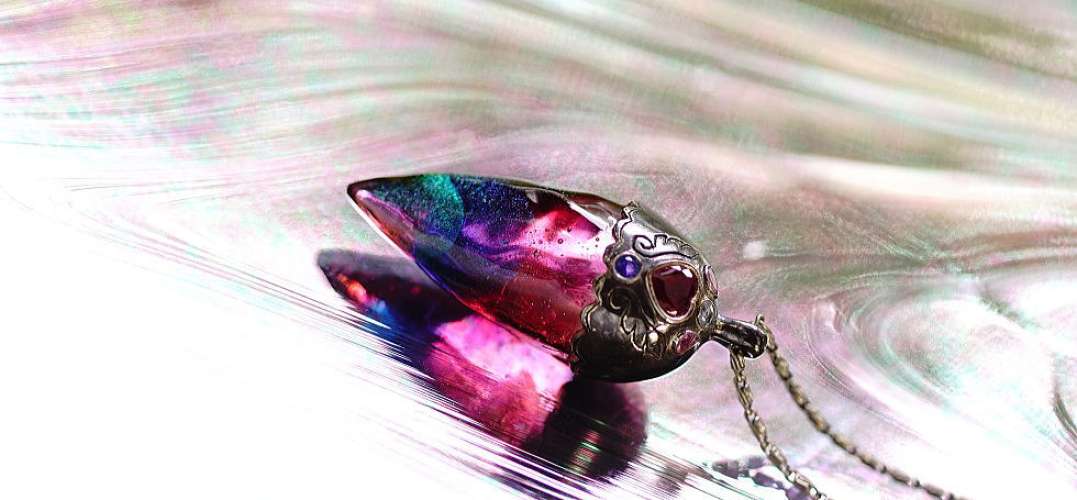 はじまりのペンダント 願 ～ 謳歌 ～ ラフォルム ガラスジュエリー ガラスアクセサリー