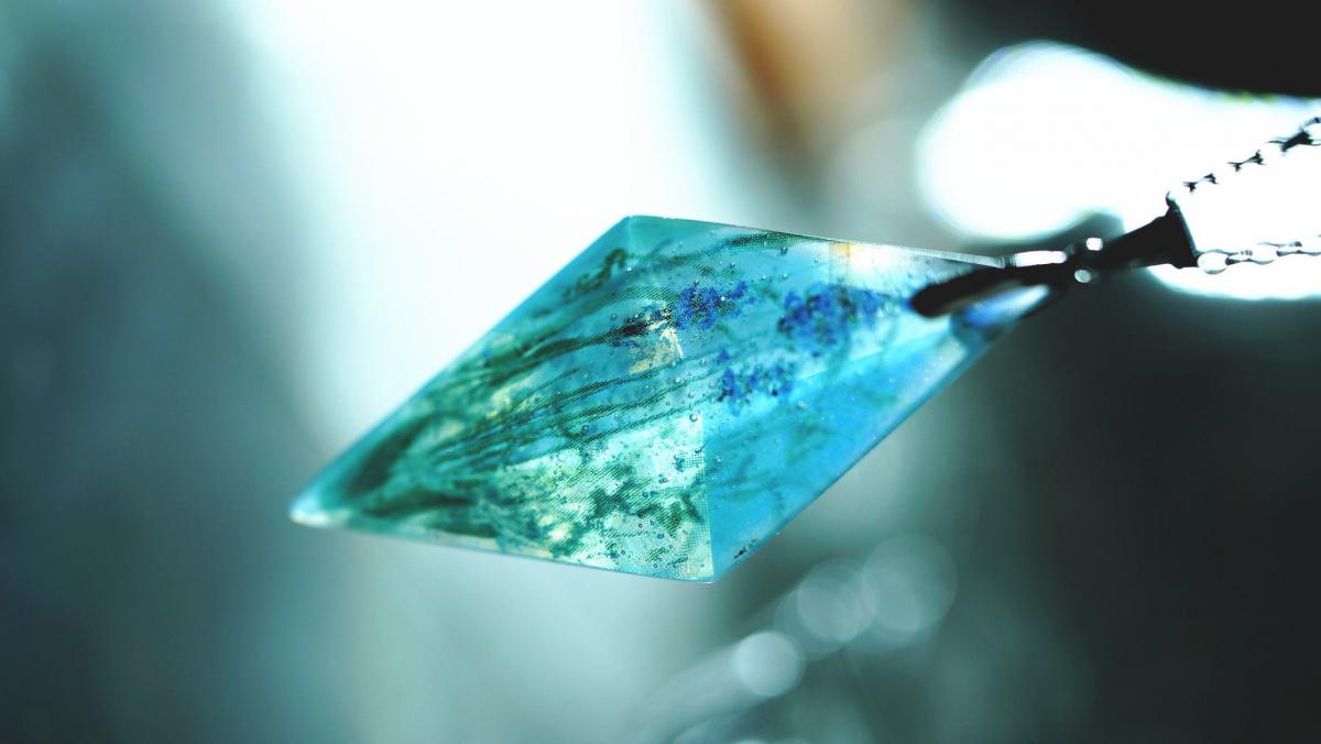 Dreamblue ～ 朝靄の花園 ～ ラフォルム ガラスジュエリー ガラスアクセサリー