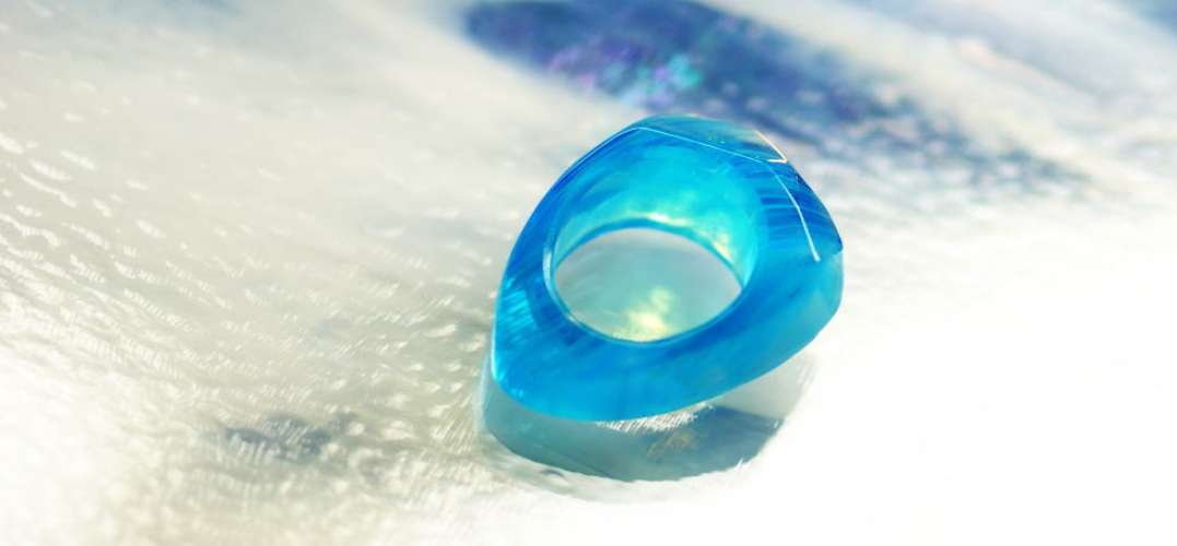BLUE ICE RING ラフォルム ガラスジュエリー ガラスアクセサリー