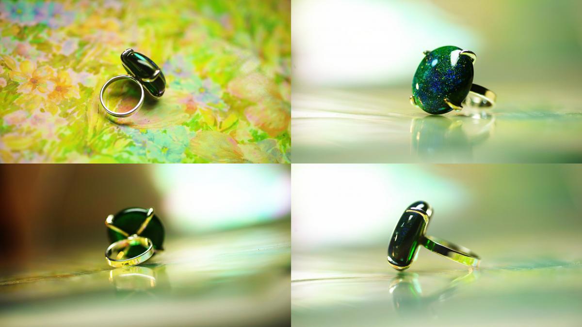 Amazing green ラフォルム ガラスジュエリー ガラスアクセサリー