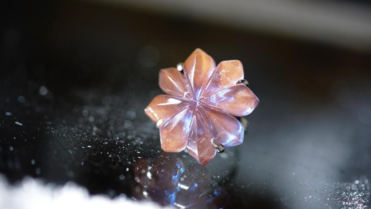 Ancient mysterious flower ラフォルム ガラスジュエリー ガラスアクセサリー