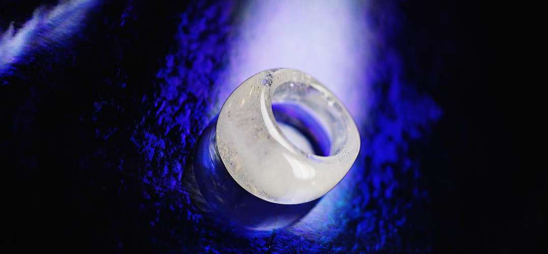 Silky snow ring ラフォルム ガラスジュエリー ガラスアクセサリー